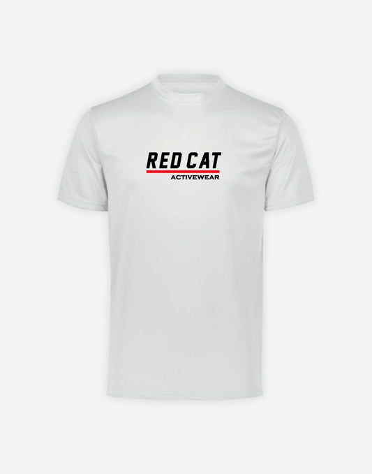 RedCat Activewear lettering Performance Tee White