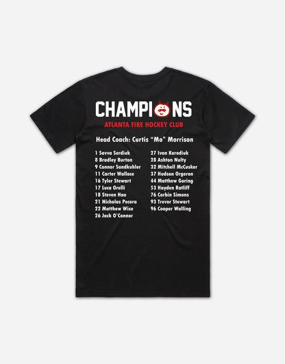 Atlanta Fire USA Hockey National Champions Tee Back