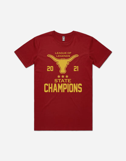 Lambert Esports GHSA Varsity League of Legends 2021 State Champions Tee Front