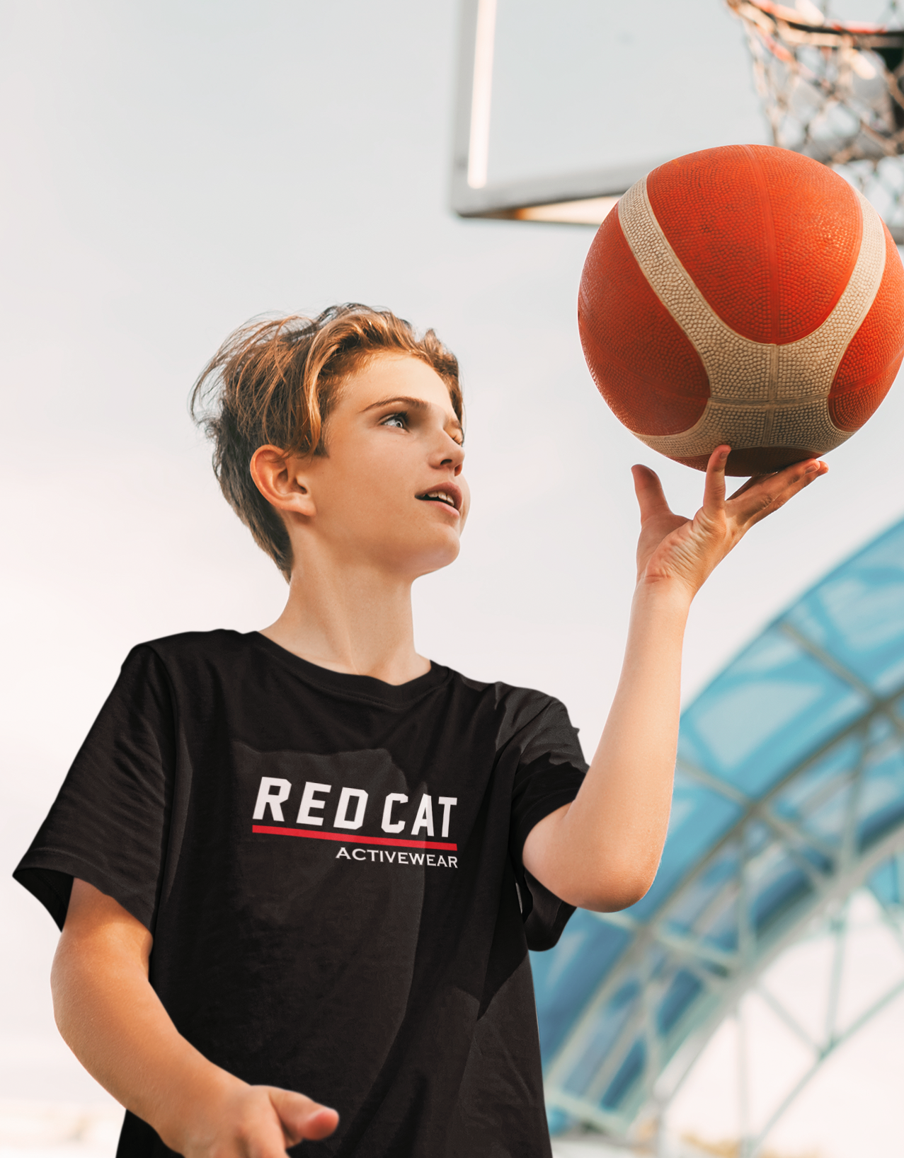 RedCat Activewear lettering Performance Athletic Tee Model
