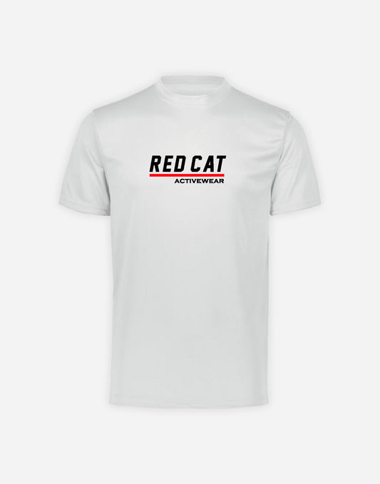 RedCat Activewear lettering Performance Tee White