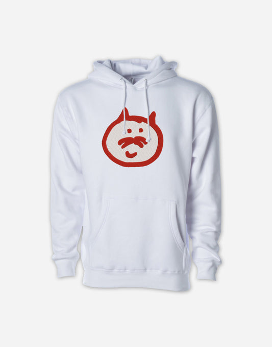 RedCat Embroidered Big Logo Hoodie White